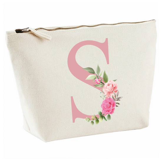 Personalized Monogram Pencil / Pouch - Letter S