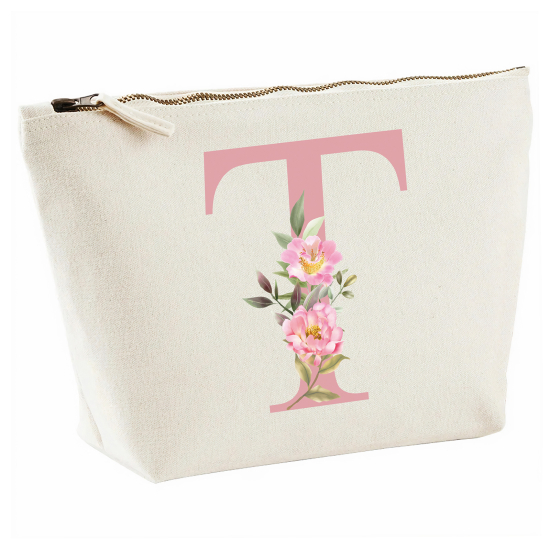 Personalized Monogram Pencil / Pouch - Letter T