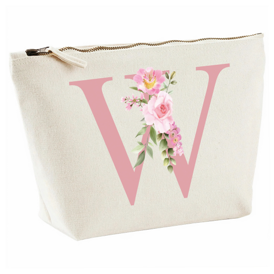 Personalized Monogram Pencil / Pouch - Letter W