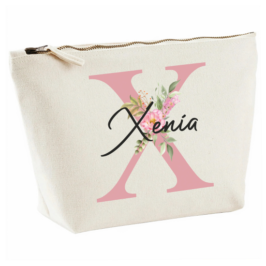 Personalized Monogram Pencil / Pouch - Letter X