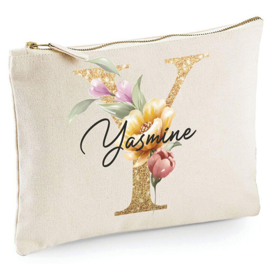 Personalized Monogram Pencil / Pouch - Letter Y