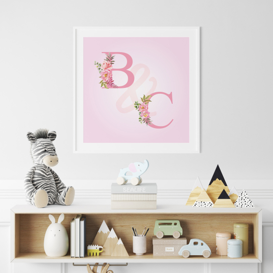 Personalized Monogram Poster - Double Letters