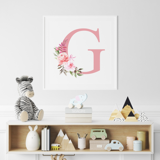 Personalized Monogram Poster - Letter G