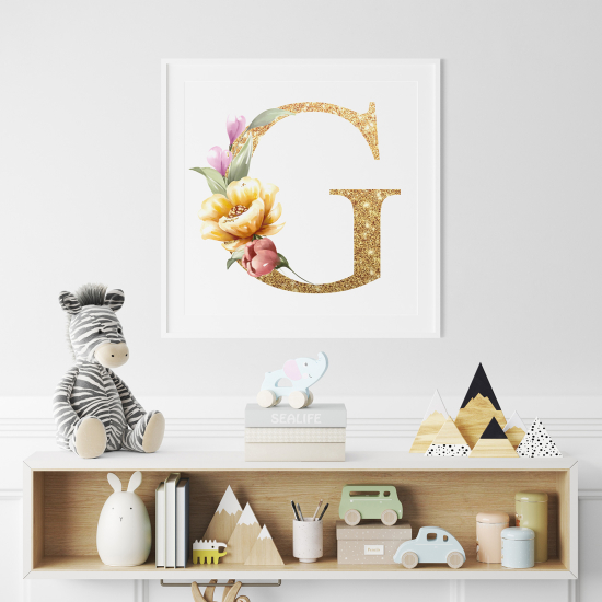 Personalized Monogram Poster - Letter G