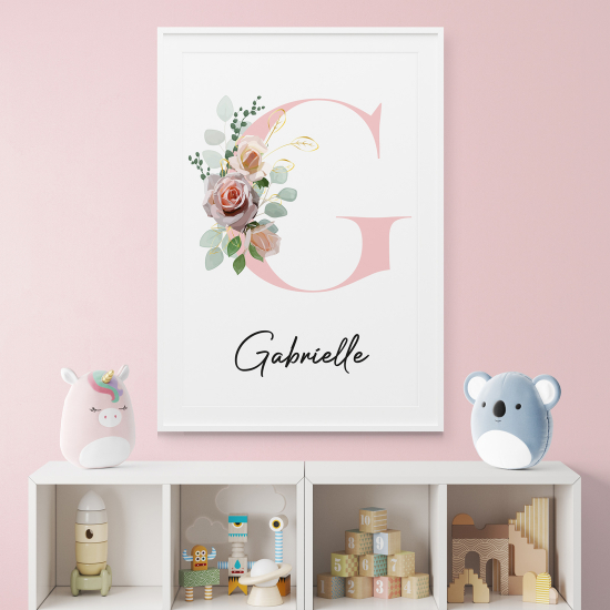 Personalized Monogram Poster - Letter G