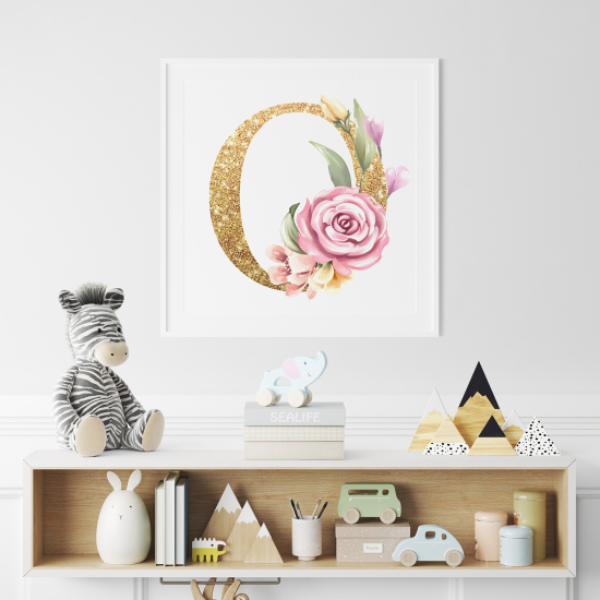 Personalized Monogram Poster - Letter O