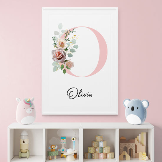 Personalized Monogram Poster - Letter O