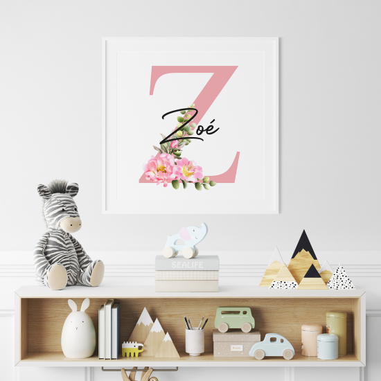 Personalized Monogram Poster - Letter Z