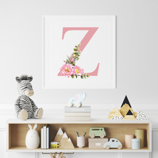 Personalized Monogram Poster - Letter Z