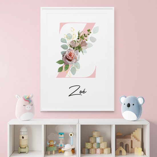 Personalized Monogram Poster - Letter Z