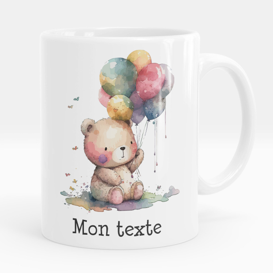 Personalized Mug - Bear balloons