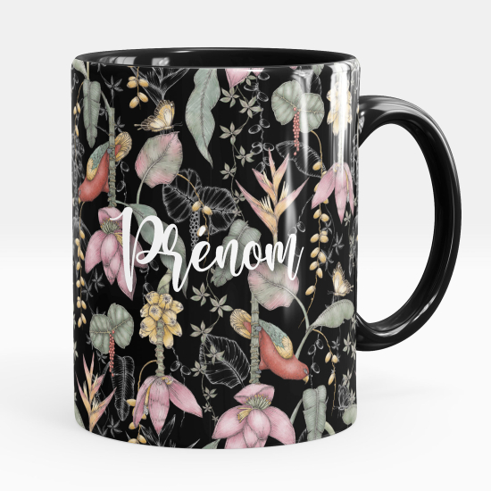 Personalized Mug - Butterfly flowers