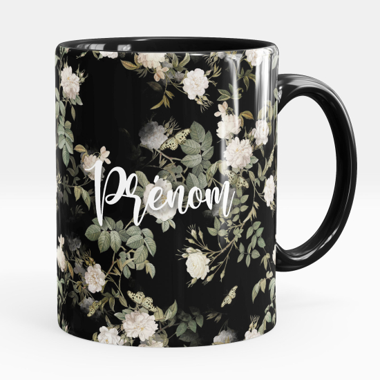 Personalized Mug - Butterfly flowers