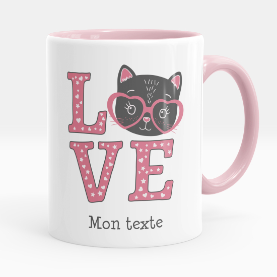 Personalized Mug - Cat love