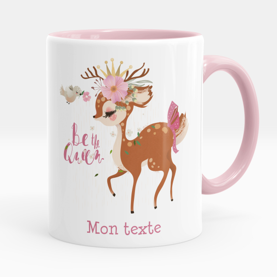 Personalized Mug - Fawn be the queen