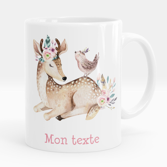 Personalized Mug - Fawn bird