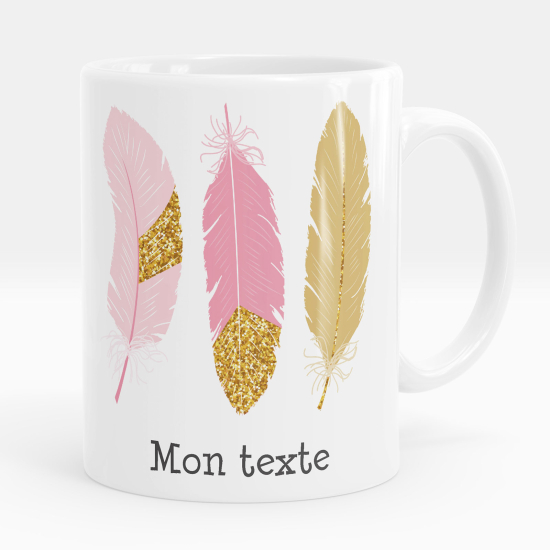 Personalized Mug - Feathers