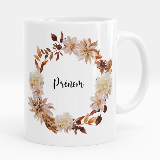 Personalized Mug - Flowers