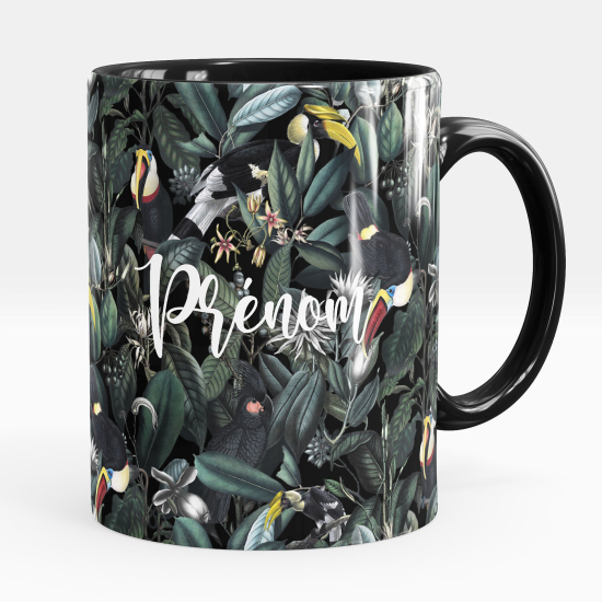 Personalized Mug - Flowers birds