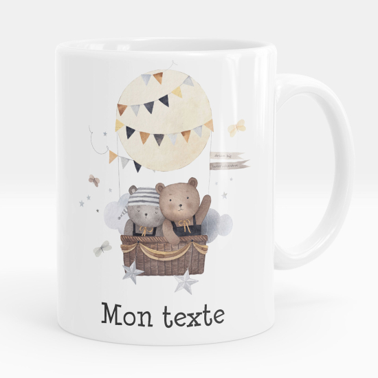 Personalized Mug - Hot Air Balloon Bears