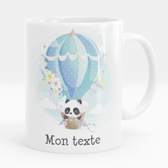 Personalized Mug - Hot air balloon panda