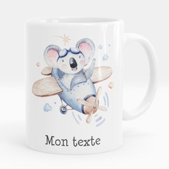 Personalized Mug - Koala plane