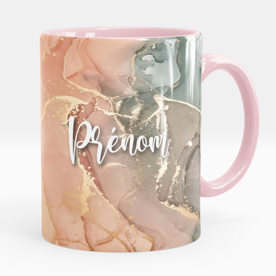 Personalized Mug - Marbled effect