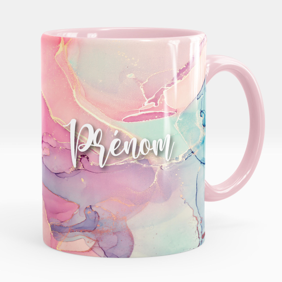 Personalized Mug - Marbled effect