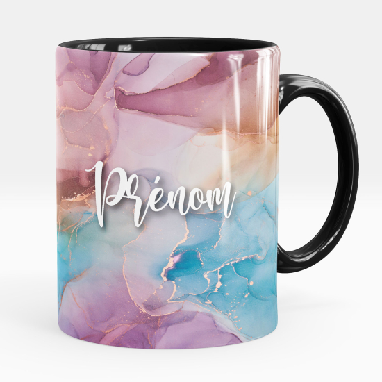 Personalized Mug - Marbled effect