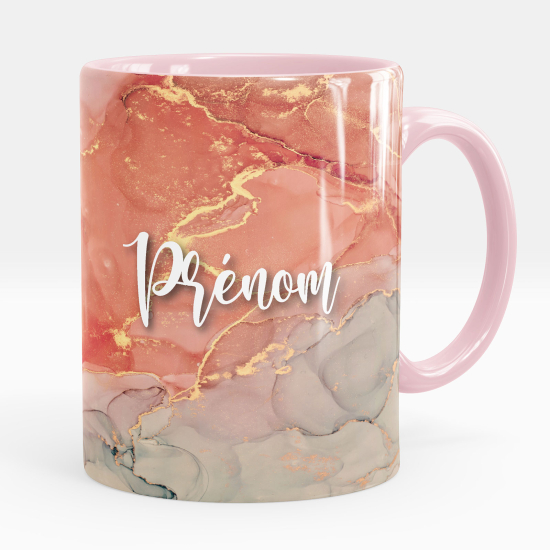 Personalized Mug - Marbled effect