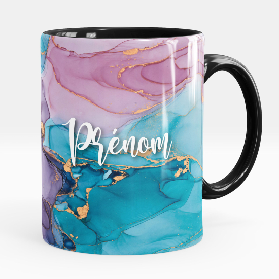 Personalized Mug - Marbled effect