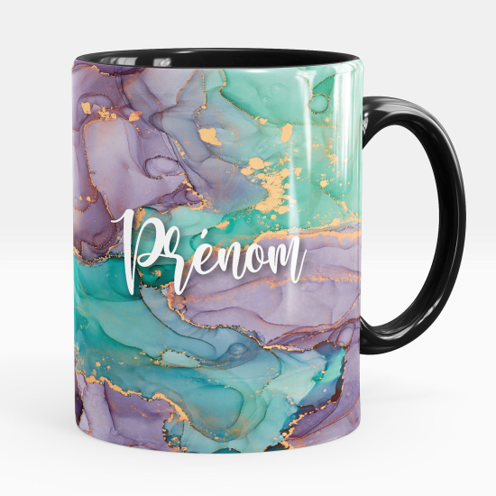 Personalized Mug - Marbled effect