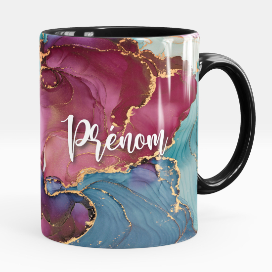 Personalized Mug - Marbled effect