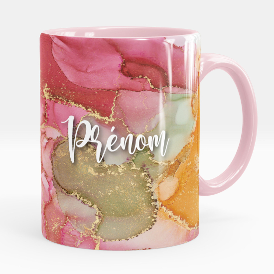 Personalized Mug - Marbled effect