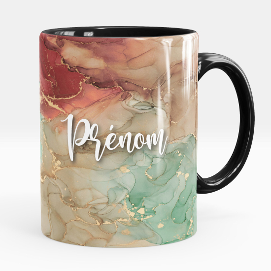 Personalized Mug - Marbled effect