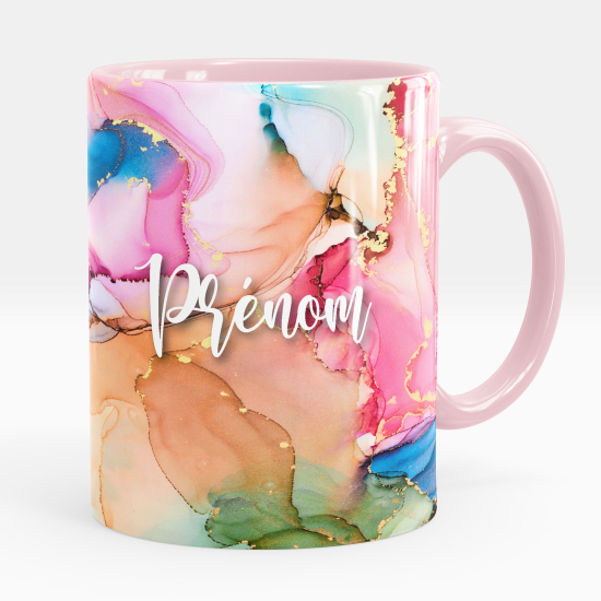 Personalized Mug - Marbled effect