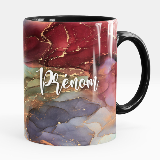 Personalized Mug - Marbled effect