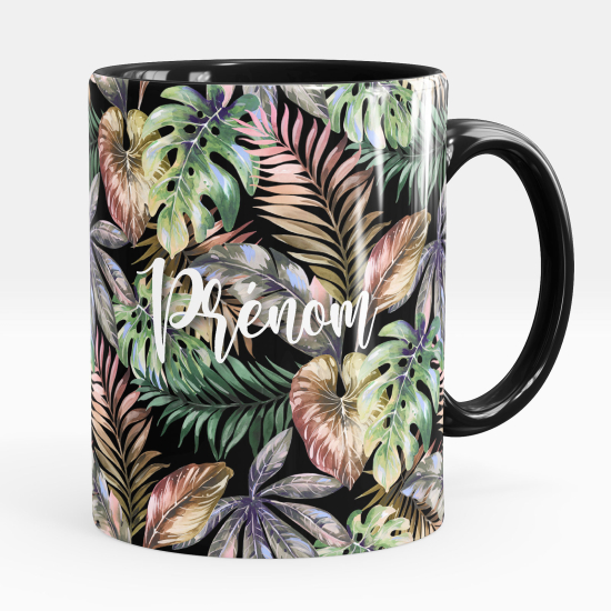 Personalized Mug - Palm flowers