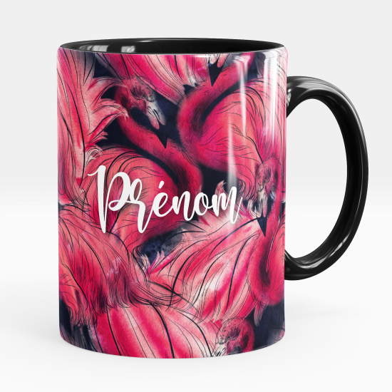 Personalized Mug - Pink flamingo