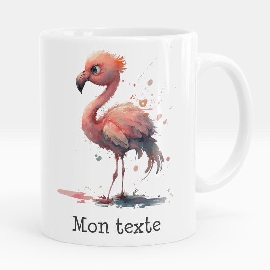 Personalized Mug - Pink flamingo