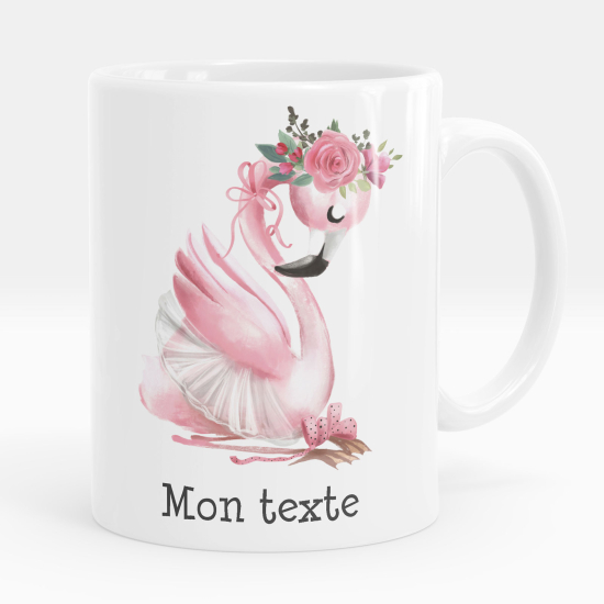 Personalized Mug - Pink flamingo