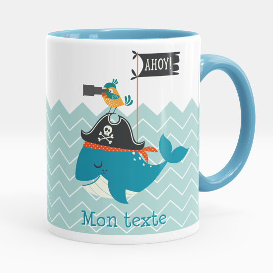 Personalized Mug - Pirate whale