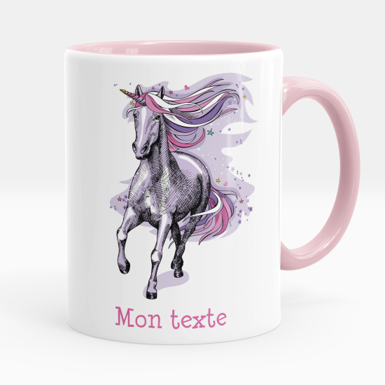 Personalized Mug - Purple unicorn