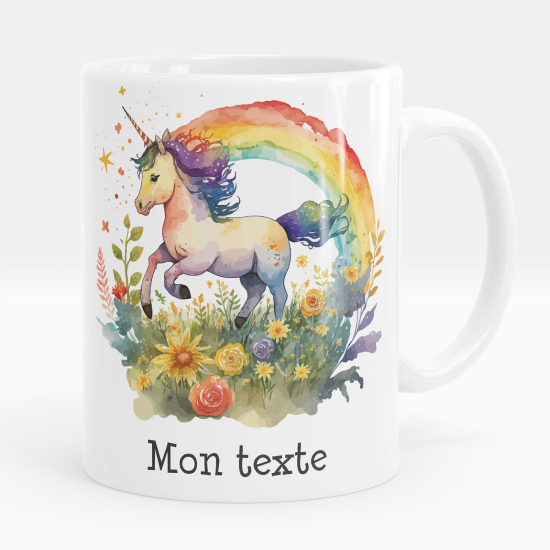 Personalized Mug - Rainbow Unicorn