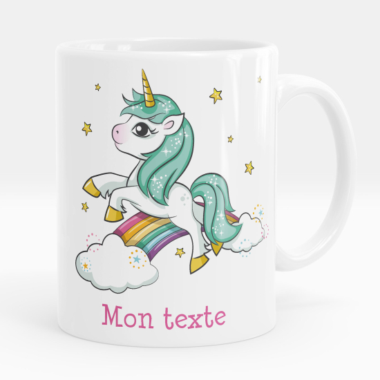 Personalized Mug - Rainbow unicorn