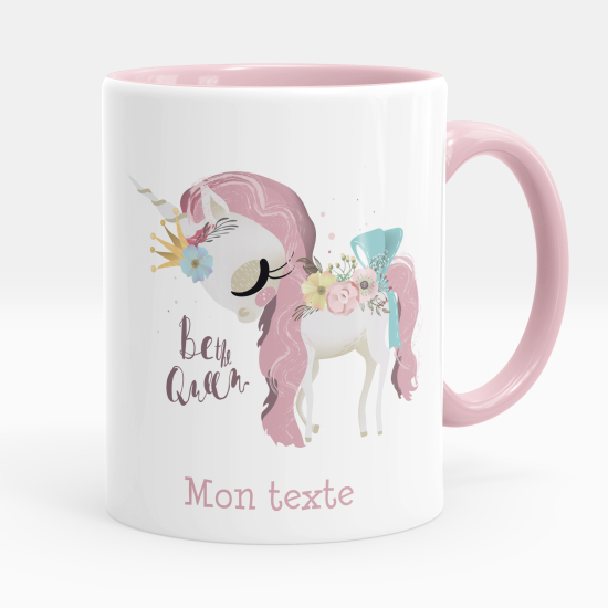 Personalized Mug - Unicorn be the queen