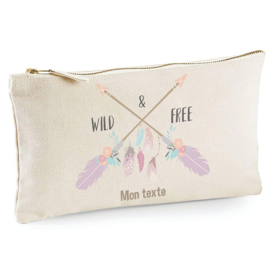 Personalized Pencil / Pouch - Arrow feathers