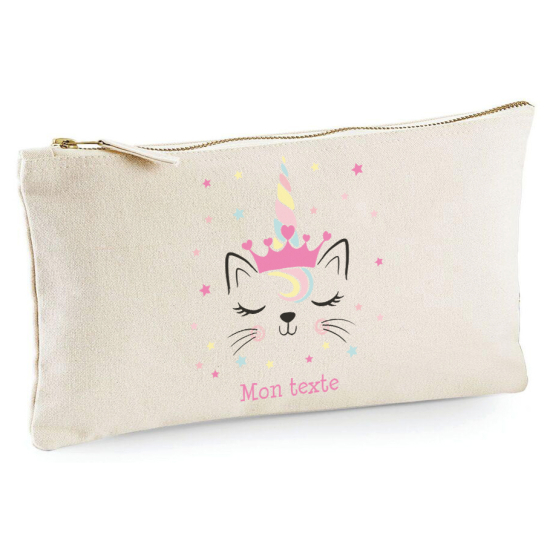 Personalized Pencil / Pouch - Cat queen