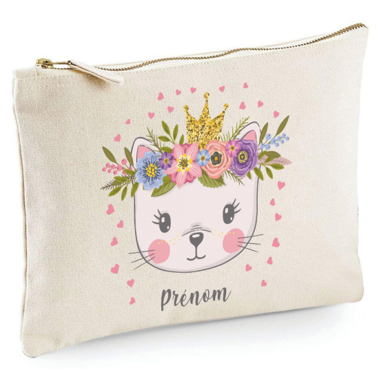 Personalized Pencil / Pouch - Cat queen