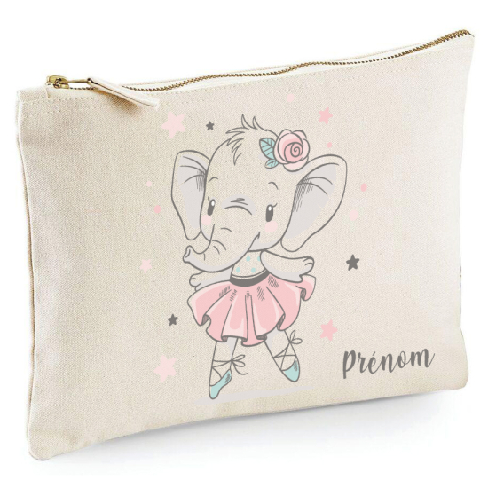 Personalized Pencil / Pouch - Elephant Dancer